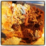 Delicious Vouxdoux mayo, slaw and roasted pork