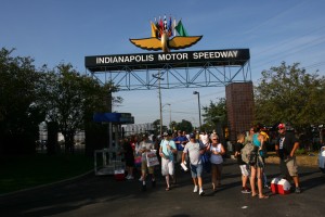 Crowds and their coolers stream into the IMS