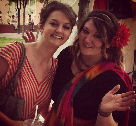 Lindsey and I at the Broad Ripple Art Fair